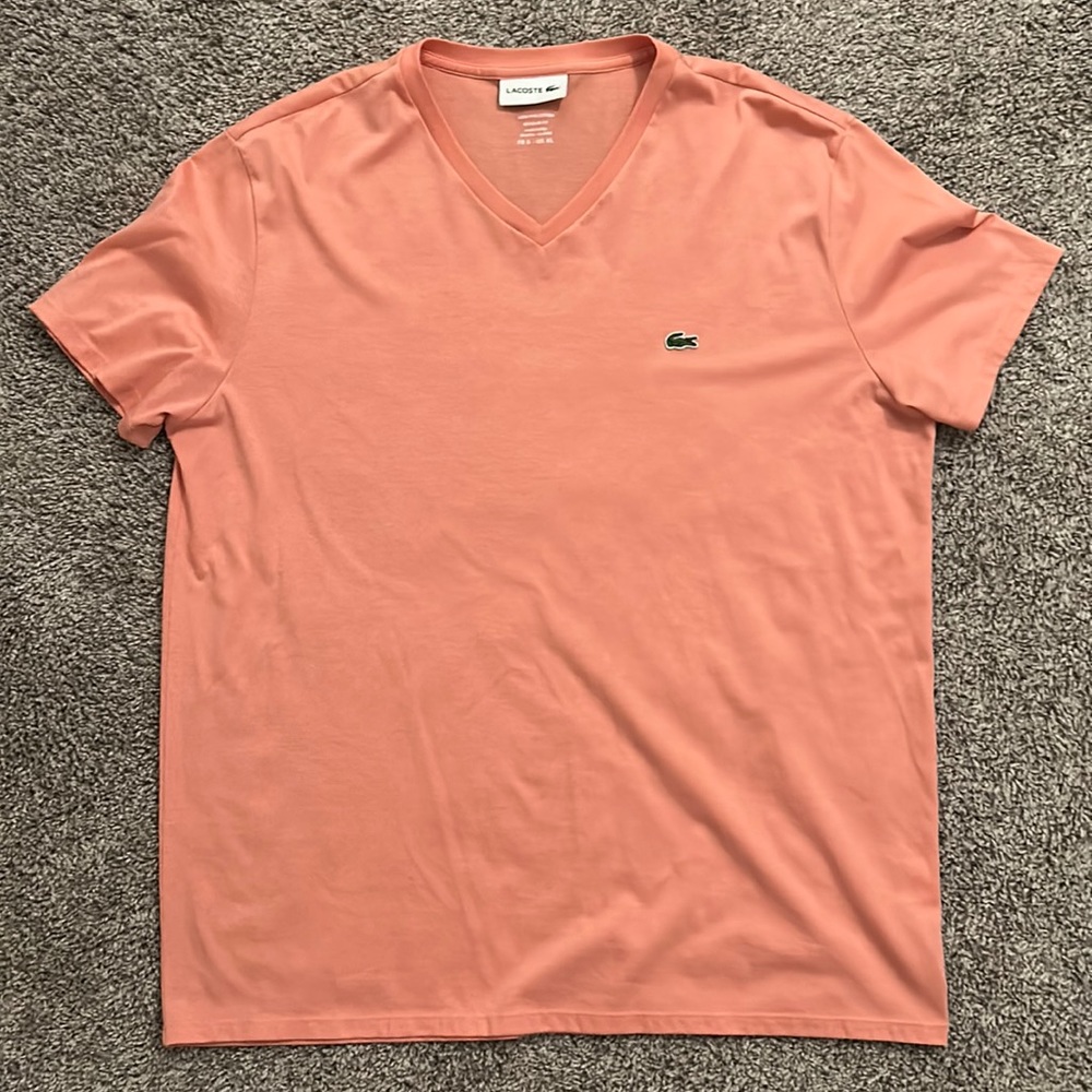 Men’s XL Salmon colored Lacoste Shirt
